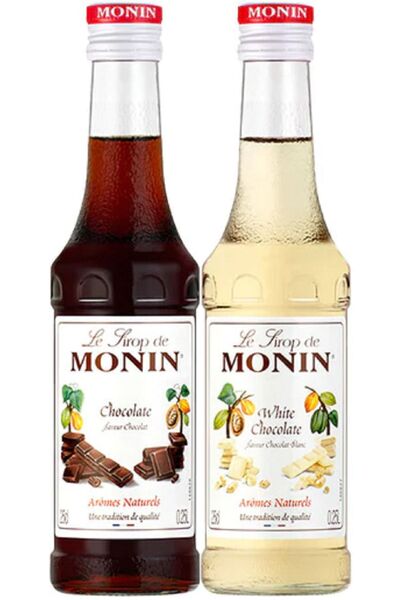 Monin Çikolata Ve Beyaz Çikolata ( 2 Adet 250 Ml ) Şurup Seti