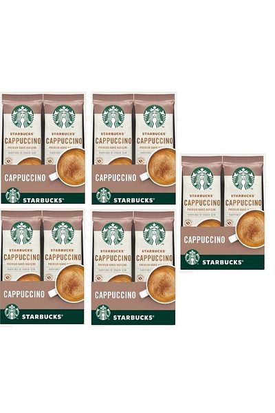 Starbucks Cappuccino Premium Coffee Blend 14 Gr 5 X 10 Pieces Set