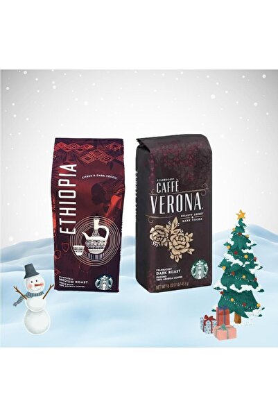 Starbucks حزمة رأس السنة الجديدة من القهوة الأساسية إثيوبيا أرابيكا وفيرونا 2...