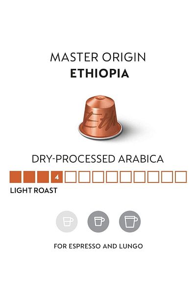Nespresso Master Origin Series Ethiopia Capsule Coffee 10 Capsules