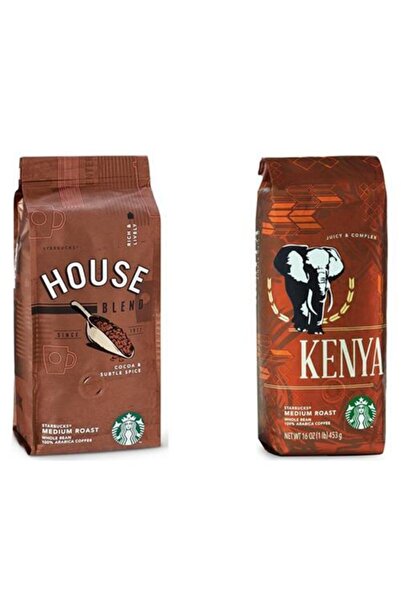 Starbucks House Blend Ve Kenya Çekirdek Kahve 250 G X 2 Adet