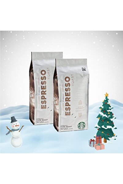 Starbucks عبوة رأس السنة الجديدة قهوة اسبريسو داكنة الورد 250 جرام × 2