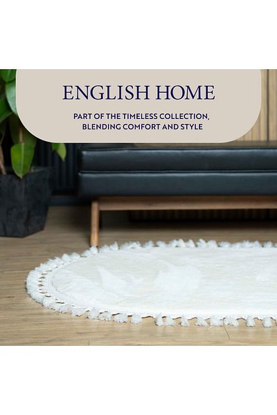 English Home Weicher, moderner Teppich, waschbarer Innenteppich für Wohnzimmer, Schlafzimmer und Esszimmer