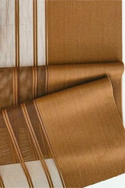GC Brown Woven Fabric Modern Runner
