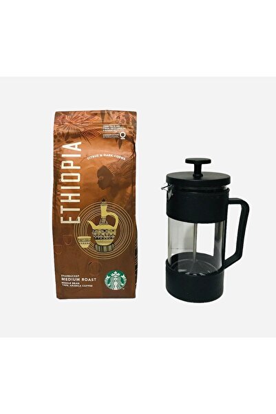 Starbucks إبريق شاي إيتيوب فرنسي مطحون 250 جم + إبريق شاي فرنسي 350 مل