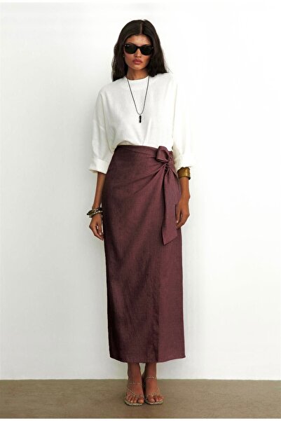 The Moda Linen Blend Long Sleeve Blouse