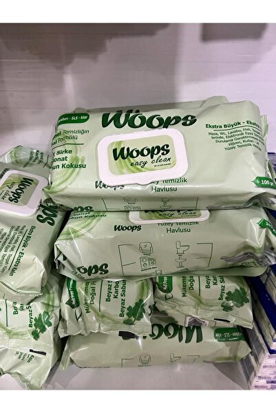 elifgıda Woops Easy Clean Yüzey Temizlik Havlusu Beyaz Sirke İz Bırakmayan Fo...