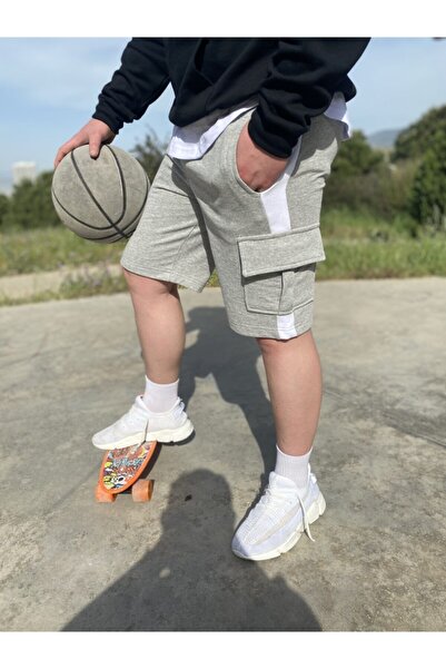 AUST JEANS Ριγέ σορτς Cargo Pocket