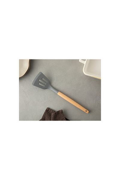 English Home Gray Liana Silicone Spatula - 36X20 cm with Holes