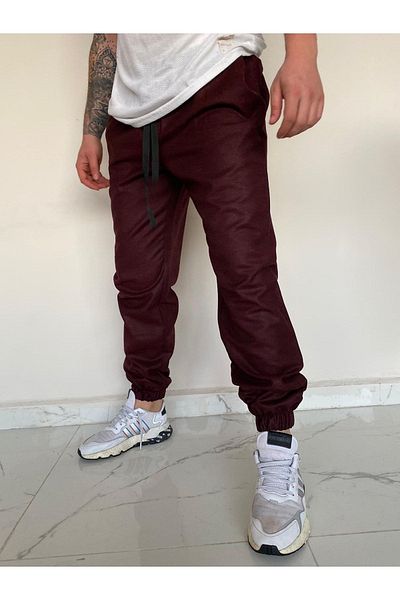 AUST GİYİM Linen Loose Fit Rubber Leg Trousers