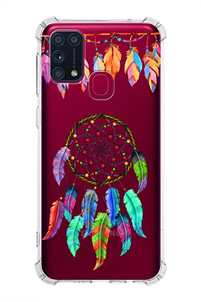 PrintiFy Prinrify Samsung Galaxy M31 Compatible Evil Eye Bead 6 Printed Trans...