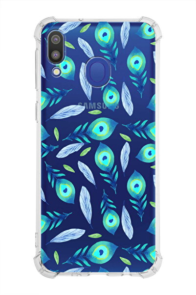 PrintiFy Prinrify Samsung Galaxy M20 Compatible Evil Eye Bead 3 Printed Trans...