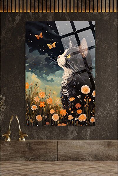 TAULART Cat Artistic Visual 4 мм луксозна, нечуплива, закалена стъклопластмас...