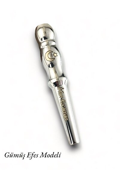 Genel Markalar Nargile Sipsi Gümüş Kaplama Efes Modeli Ağızlık Hediyelik Kişi...