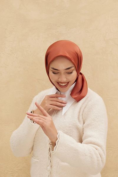 Silk Home Plain Shiny Scarf 75006-38