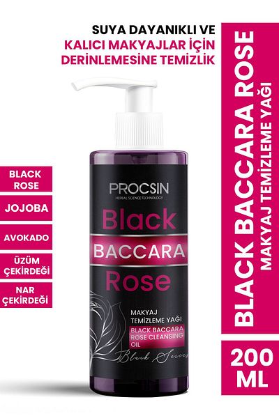 PROCSIN 200 ML Black Baccara Rose Make-up Remover Oil