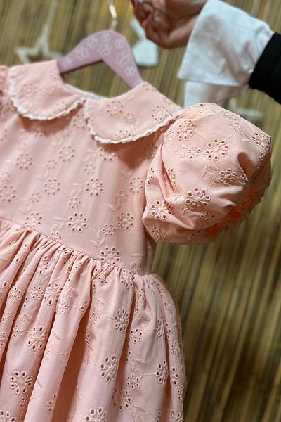 Bertuğ Bebek Rochie din dantela cu maneca balon pentru bebelusi - fata