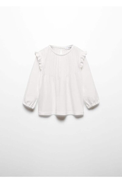 MANGO Baby Μακρυμάνικο μπλουζάκι Flounce