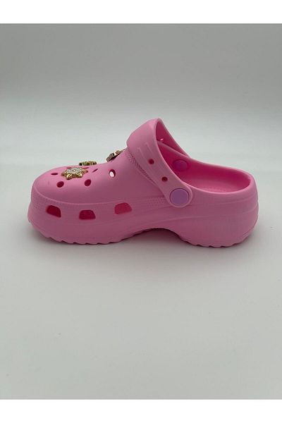 Sonimix Children's High Sole Fancy Cross Slippers