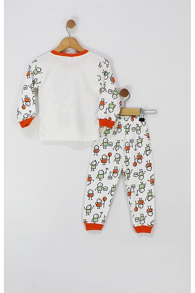 TRENDİMİZBİR Stick Boys Printed Pajama Set
