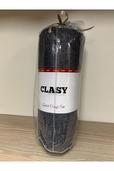Clasy Ranforce Fitted Sheet Set Single Black