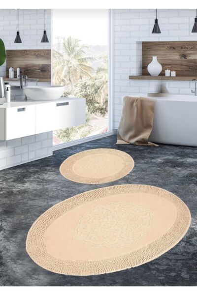 Madame Clean Home Cotton Special %100 Pamuk 2'li Oval Osmanlı Desen Pamuklu K...