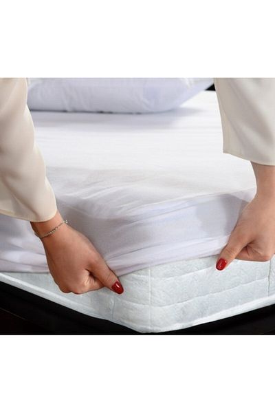 Madame Clean Home Protector de saltea dublu montat 100% rezistent la lichide 160x200