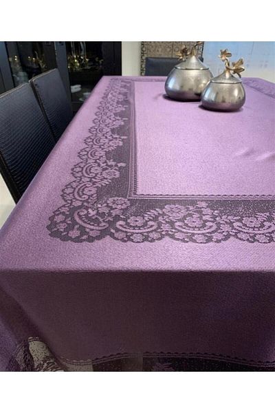 Madame Clean Home Față de masă din tul fără griji Design elegant Lacy 160x220