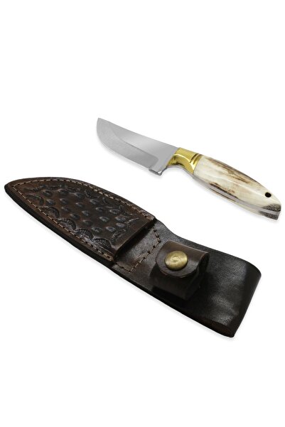 Genel Markalar Özel Kutulu Geyik Boynuzu Kabzalı Mini Barınlı Kişiye Özel Isi...