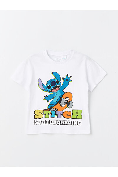 LC Waikiki Baby Boy - Crew Neck and Stitch Printed Short Sleeve T-Shirt