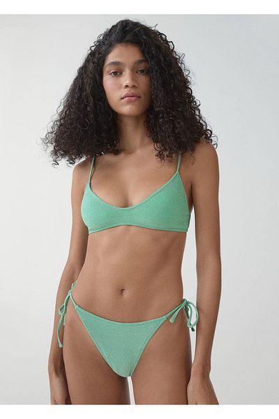 MANGO Woman Metallic-Bikinihose – stilvolles und bequemes Design