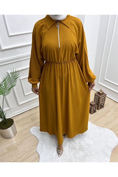 Vibeys Collection Φόρεμα Hijab με μακρύ ύφασμα