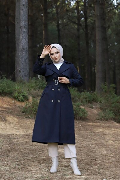 Vibeys Moda Круазе з підкладкою всередині коміра Водонепроникний жіночий тренч