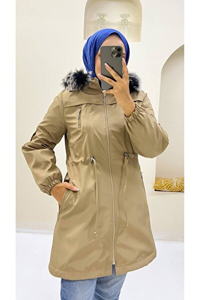 Vibeys Collection Women's Winter Coat & Coat with Fur Inside and Waterproof