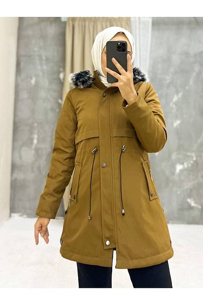 Vibeys Collection Водоустойчиво дамско зимно палто и яке с кожена подплата и яке