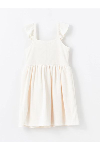LC Waikiki LCW Kids Square Collar Floral Girl's Dress
