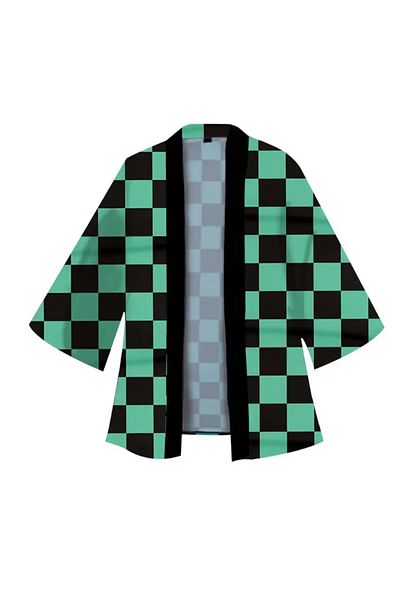 Köstebek Аниме Demon Slayer: Kimetsu No Yaiba Cosplay Kimono - Tomioka Giyu и Tanjirou Kamado