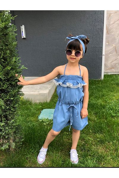 zynkids Дънкови гащеризони и бандани за момичета Köynīk