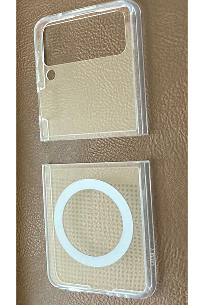 Newon حافظة هاتف Z FLIP 4/FLIP Z 4 مغناطيسية من السيليكون الشفاف متوافقة مع غ...