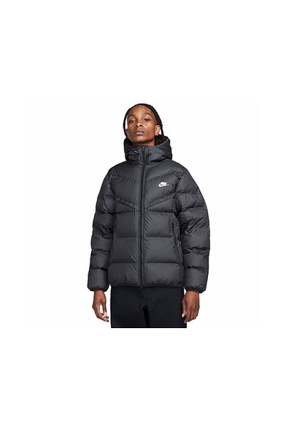 Nike معطف كاجوال للرجال باللون الأسود - M Nk Sf Wr Pl-Fld Hd Jkt FB8185-010