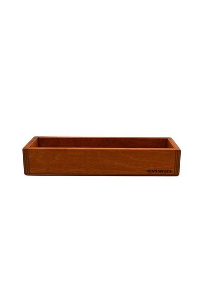 t tun's woods Ανοιχτό Καφέ Χρώμα 30x10cm Πλάτος Αδιάβροχο Ξύλινο Organizer - Ύψος 5cm