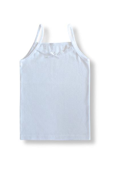 Perakids 100% Cotton Ribbed Girl's Athlete Undershirt Underwear Set of 4