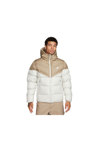 Nike Men's Casual Cream Coat - M Nk Sf Wr Pl-Fld Hd Jkt FB8185-247