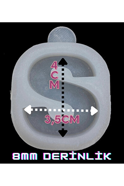 Aj Resincraft Epoksi Silikon Harf Kalıbı, Noktalı Harf, Türkçe Karakter Silik...