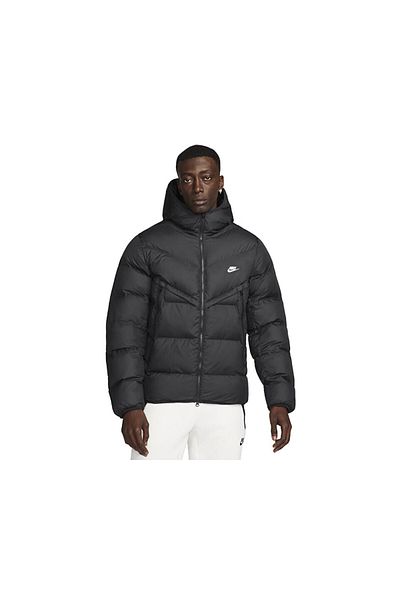 Nike Men's Black Casual Coat - M Nk Sf Wr Pl-Fld Hd Jkt DR9605-010