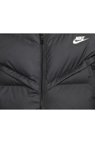 Nike Men's Black Casual Coat - M Nk Sf Wr Pl-Fld Hd Jkt DR9605-010