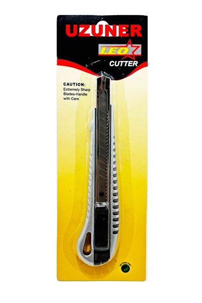 LEO Metal Gövdeli Bıçak Maket Bıçağı Küçük Boy Mini Falçata