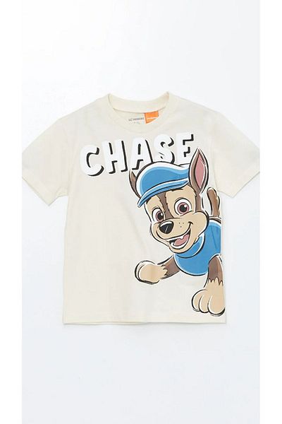 LC Waikiki LCW baby Crew Neck Paw Patrol Printed Short Sleeve Baby Boy T-shirt