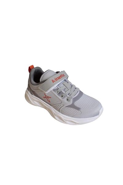 Kinetix Black Gray Velcro Sneakers for Boys - Sports Walking Shoes