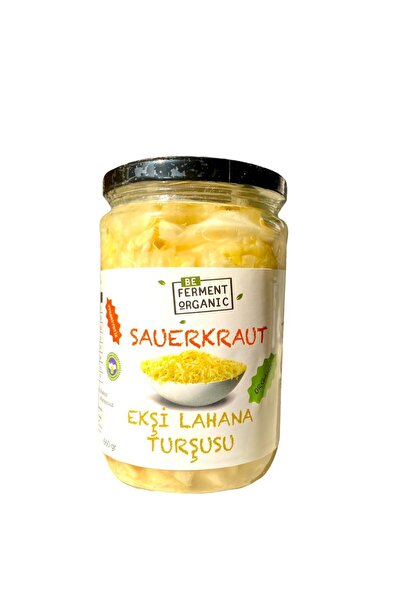Beferment Organik Sauerkraut Sade Ekşi Lahana Turşusu 660 gr
